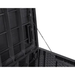 Toomax Z175E097 Portofino Weather Resistant Heavy Duty 90 Gallon Novel Resin Outdoor Deck Box, Gray (2 Pack) -Landscape Zone GUEST 8586bf08 05ed 4744 9865 9dda9b81443b