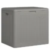 Suncast 22-Gallon Indoor/Outdoor Small Patio Deck Box, Plastic Storage Bin For Lawn, Garden, Garage, & Home Organization, Stoney -Landscape Zone GUEST 8ce3b52f 2a31 4a39 829c 0bcc2e2198a2