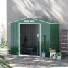 Outsunny 7' X 4' Steel Storage Shed Organizer, Garden Tool House With 4 Vents And 2 Easy Sliding Doors For Backyard, Patio, Garage, Lawn, Green 1 Outsunny 7' X 4' Steel Storage Shed Organizer, Garden Tool House With 4 Vents And 2 Easy Sliding Doors For Backyard, Patio, Garage, Lawn, Green -Landscape Zone GUEST 8d2cad9f 9c58 4932 9ee7 47cb4fbfd492