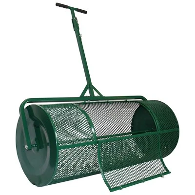 Landzie Metal Mesh Basket Lawn And Garden Rolling Yard Soil, Peat Moss, Manure, And Compost Topdressing Push Spreader 7 Landzie Metal Mesh Basket Lawn And Garden Rolling Yard Soil, Peat Moss, Manure, And Compost Topdressing Push Spreader - Image 5