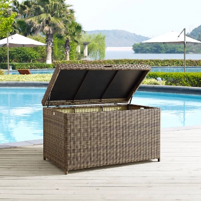 Bradenton Outdoor Wicker Storage Bin - Crosley 4 Bradenton Outdoor Wicker Storage Bin - Crosley - Image 2