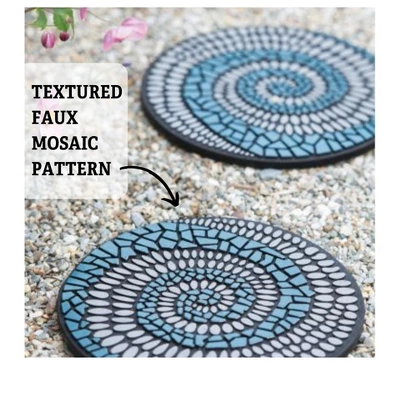 Gardener's Supply Company Flagstone Recycled Rubber Stepping Stone For Garden Walkway | Outdoor Patio Décor & Lawn Pathway Landscaping Stepping Blocks 4 Gardener's Supply Company Flagstone Recycled Rubber Stepping Stone For Garden Walkway | Outdoor Patio Décor & Lawn Pathway Landscaping Stepping Blocks - Image 2