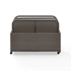 Palm Harbor Outdoor Wicker Pool Storage Caddy - Weathered Gray - Crosley 9 Palm Harbor Outdoor Wicker Pool Storage Caddy - Weathered Gray - Crosley -Landscape Zone GUEST a04ac7ca 5813 41bb 8906 3457dcc78ff8
