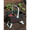 Gardener's Supply Company Multipurpose Mini Garden Basket | Mini Mod Hod For Collecting, Carrying, And Cleaning | Folding Legs And Handle | 9.5"L X 7"