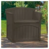 Resin Storage Patio Seat 31 Gallon Java - Brown - Suncast -Landscape Zone GUEST a3f0e576 03a9 4850 8f1c 1966f8799362