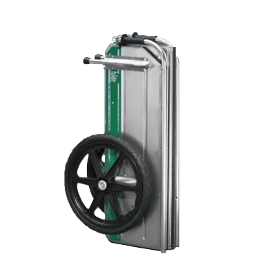 Tipke Manufacturing Company Foldit 2200 Do It All Portable Rust Resisting Aluminum Folding Utility Cart, 330 Lb Capacity, Green Stripe (2 Pack) 4 Tipke Manufacturing Company Foldit 2200 Do It All Portable Rust Resisting Aluminum Folding Utility Cart, 330 Lb Capacity, Green Stripe (2 Pack) - Image 2