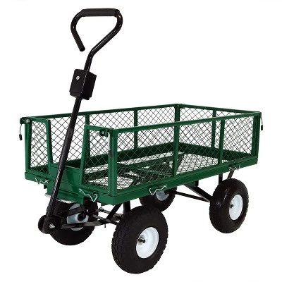 Sunnydaze Decor Sunnydaze Outdoor Lawn And Garden Heavy-Duty Durable Steel Mesh Utility Dump Wagon Cart With Removable Sides 14 Sunnydaze Decor Sunnydaze Outdoor Lawn And Garden Heavy-Duty Durable Steel Mesh Utility Dump Wagon Cart With Removable Sides - Image 12
