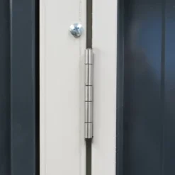 Outsunny Garden Metal Storage Shed, Outdoor Lean To Tool House With Lockable Door, 2 Air Vents & Steel Construction For Backyard, Patio, Lawn, Garage -Landscape Zone GUEST a8a18034 b574 4089 8a00 96560279e163