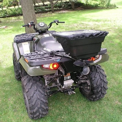 Field Tuff 12V 80 Pound Capacity Broadcast Seed & Fertilizer Spreader With Back Or Front Mounting And Rain Protector For ATV, UTV, Or Utility Tractor 3 Field Tuff 12V 80 Pound Capacity Broadcast Seed & Fertilizer Spreader With Back Or Front Mounting And Rain Protector For ATV, UTV, Or Utility Tractor