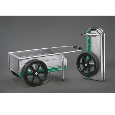 Tipke Manufacturing Company Foldit 2200 Do It All Portable Rust Resisting Aluminum Folding Utility Cart, 330 Lb Capacity, Green Stripe (2 Pack) 6 Tipke Manufacturing Company Foldit 2200 Do It All Portable Rust Resisting Aluminum Folding Utility Cart, 330 Lb Capacity, Green Stripe (2 Pack) - Image 4