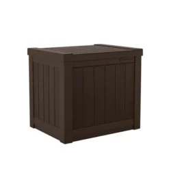 Suncast SS500 22 Gallon Small Resin Outdoor Patio Storage Deck Box