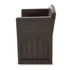 Suncast 31 Gallon Patio Seat Outdoor Storage And Bench Chair, Java (2 Pack) -Landscape Zone GUEST ba960ea4 ac53 4f1a ab75 40a0102c6470