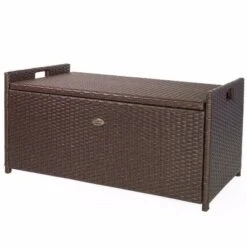Barton Outdoor 60 Gallons Deck Box Cushion Seat Patio Storage Bench Shed, Beige -Landscape Zone GUEST bb37d4d4 7853 49e6 9932 a5423bd7949b