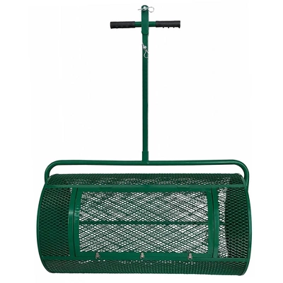 Landzie Metal Mesh Basket Lawn And Garden Rolling Yard Soil, Peat Moss, Manure, And Compost Topdressing Push Spreader 3 Landzie Metal Mesh Basket Lawn And Garden Rolling Yard Soil, Peat Moss, Manure, And Compost Topdressing Push Spreader