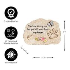 Evergreen 11.5" X 7.5" Memorial Garden Stone, Pet Devotion -Landscape Zone GUEST c39fb4fd c660 4972 9866 7e9c4b0fff4a