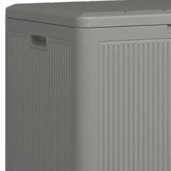 Suncast 22 Gallon Indoor Or Outdoor Small Patio Deck Box, Plastic Storage Bin For Lawn, Garden, Garage, & Home Organization, Stoney (3 Pack) -Landscape Zone GUEST c413e889 229f 4ffe 9548 c0945dcbb912 1