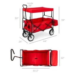 Best Choice Products Folding Utility Cargo Wagon Cart W/ Removable Canopy, Cup Holders 15 Best Choice Products Folding Utility Cargo Wagon Cart W/ Removable Canopy, Cup Holders -Landscape Zone GUEST c4639e51 9c88 40c3 bab9 311904c90dee