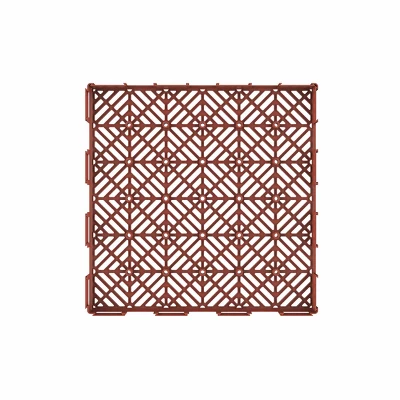 Nature Spring Interlocking Open Patterned Terracotta Patio And Deck Flooring Tiles - Set Of 6 6 Nature Spring Interlocking Open Patterned Terracotta Patio And Deck Flooring Tiles - Set Of 6 - Image 4