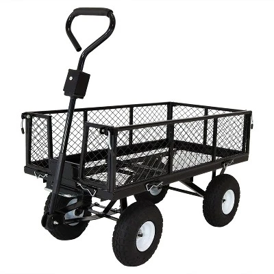 Sunnydaze Decor Sunnydaze Outdoor Lawn And Garden Heavy-Duty Durable Steel Mesh Utility Dump Wagon Cart With Removable Sides 15 Sunnydaze Decor Sunnydaze Outdoor Lawn And Garden Heavy-Duty Durable Steel Mesh Utility Dump Wagon Cart With Removable Sides - Image 13