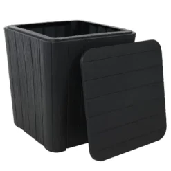 Sunnydaze Decor Sunnydaze Faux Wood Design Outdoor Side Table With Storage - 11.5-Gal. 14 Sunnydaze Decor Sunnydaze Faux Wood Design Outdoor Side Table With Storage - 11.5-Gal. -Landscape Zone GUEST dbbddb7a e3c2 43a1 8a1c 81e9ada2fe04