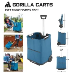 Gorilla Carts Collapsible Soft-Sided Folding Cart 19 Gorilla Carts Collapsible Soft-Sided Folding Cart -Landscape Zone GUEST e3e2f876 6baf 425a 8bd5 de4432b3b0b6