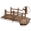 Costway 5' Wooden Bridge Stained Finish Decorative Solid Wood Garden Pond Arch Walkway 2 Costway 5' Wooden Bridge Stained Finish Decorative Solid Wood Garden Pond Arch Walkway -Landscape Zone GUEST eb7a45e7 0128 4111 844c e9b4938f0ae6