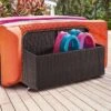 Palm Harbor Outdoor Wicker Pool Storage Caddy - Brown - Crosley -Landscape Zone GUEST f0c545cc 43c7 43da 97ba e6f1f95b8eb0