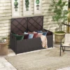 Costway 34 Gallon Patio Wicker Storage Deck Box W/Cushion Off White Backyard -Landscape Zone GUEST f791a097 c706 4da2 becd c12f9f77d595