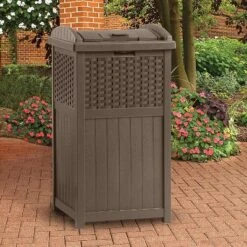 Suncast Trash Hideaway Outdoor Garbage & Outdoor Patio Storage Deck Box, Brown 7 Suncast Trash Hideaway Outdoor Garbage & Outdoor Patio Storage Deck Box, Brown -Landscape Zone GUEST f7c19a5f 15fe 46c6 85b8 27dde14d93d1