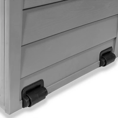 Barton 63 Gallons Patio Storage Box Container Pools Deck Box Build-in Wheel, Gray 7 Barton 63 Gallons Patio Storage Box Container Pools Deck Box Build-in Wheel, Gray - Image 5