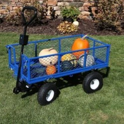 Sunnydaze Decor Sunnydaze Outdoor Lawn And Garden Heavy-Duty Durable Steel Mesh Utility Dump Wagon Cart With Removable Sides 24 Sunnydaze Decor Sunnydaze Outdoor Lawn And Garden Heavy-Duty Durable Steel Mesh Utility Dump Wagon Cart With Removable Sides -Landscape Zone GUEST fb94ac47 2132 4bae 9133 b34b9da64f53