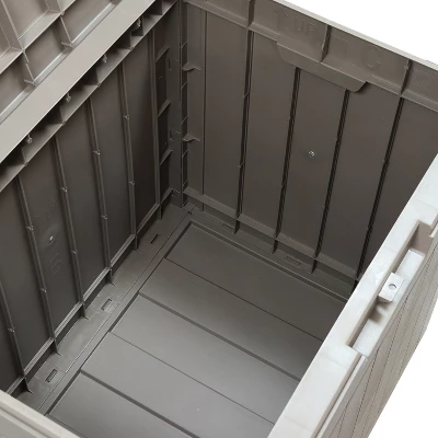 Sunnydaze Decor Sunnydaze Lockable Outdoor Small Deck Box With Storage And Side Handles - 32-Gal. 4 Sunnydaze Decor Sunnydaze Lockable Outdoor Small Deck Box With Storage And Side Handles - 32-Gal. - Image 2